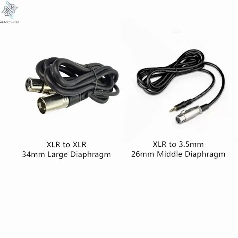 Professional Studio Condenser Microphone PC Computer Laptop Mic Singing Karaoke Streaming Wired Pro Microphn Mike Sound Mikrofon Ai-TechWorld 