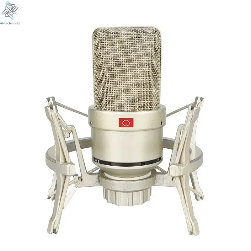 Professional Studio Condenser Microphone PC Computer Laptop Mic Singing Karaoke Streaming Wired Pro Microphn Mike Sound Mikrofon Ai-TechWorld 