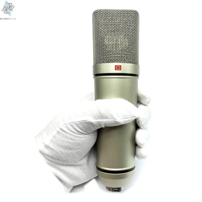 Professional Studio Condenser Microphone PC Computer Laptop Mic Singing Karaoke Streaming Wired Pro Microphn Mike Sound Mikrofon Ai-TechWorld 