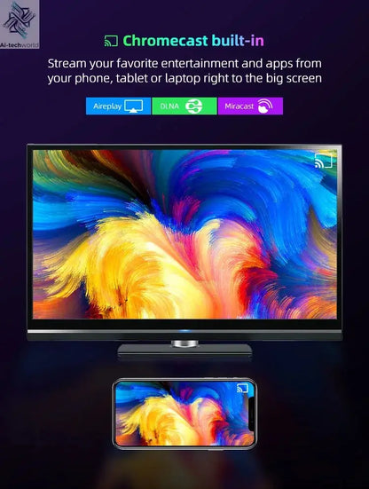 Q10 Android14 8K HDR10+ Smart TV Box Allwinner H313 128G Dual Wifi BT5.0 Set Top Box Media Player with Google Voice Assistant Ai-TechWorld 