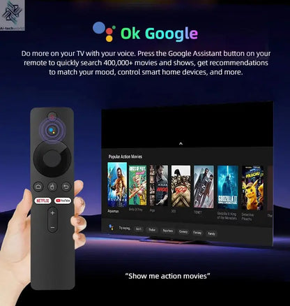 Q10 Android14 8K HDR10+ Smart TV Box Allwinner H313 128G Dual Wifi BT5.0 Set Top Box Media Player with Google Voice Assistant Ai-TechWorld 