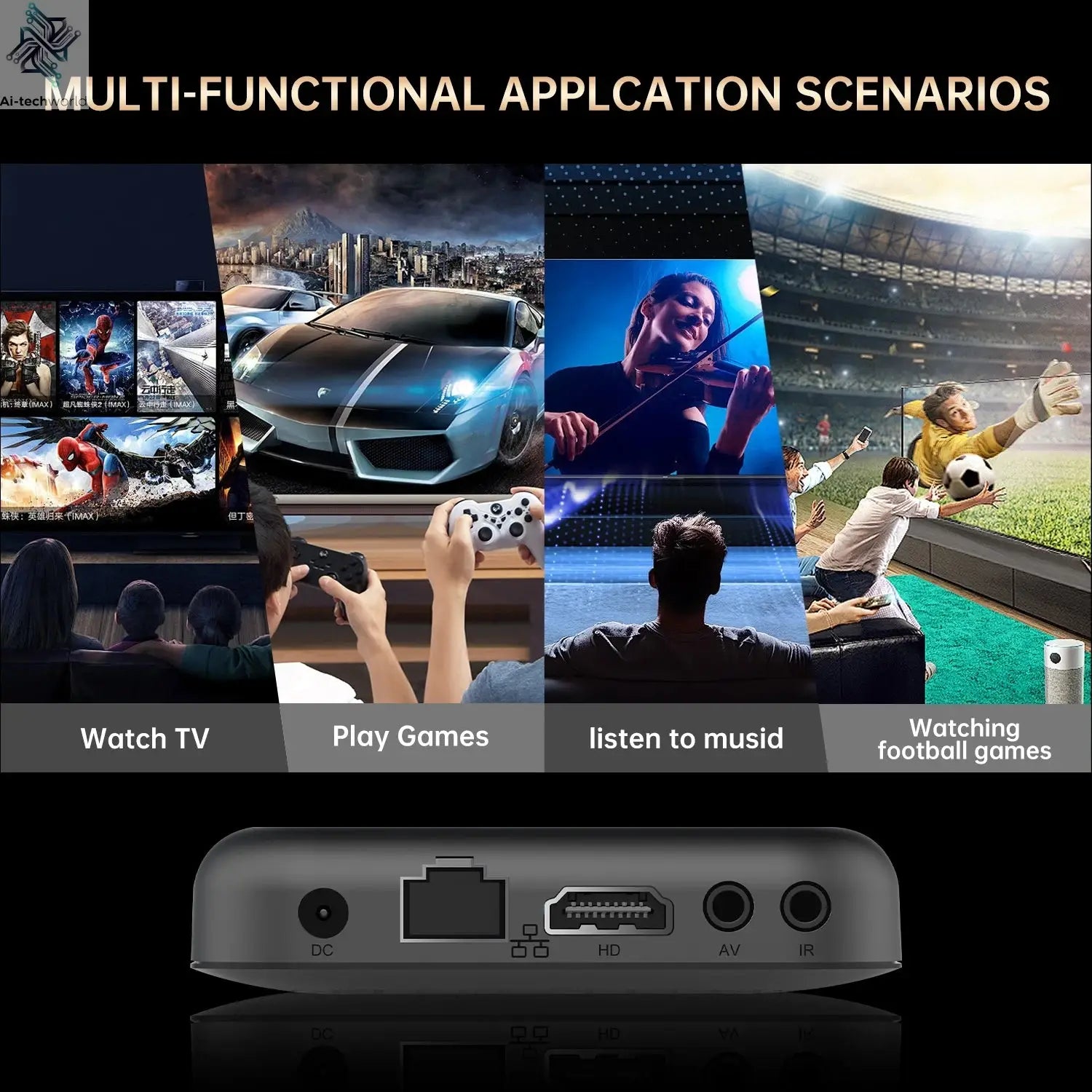 Q18 8K RK3518 Smart TV Box Android 16 Google Assistant BT6.0 Ram 4GB 8GB Rom 64GB 128GB 256GB Wifi 5G Media Player Set Top Box Ai-TechWorld 