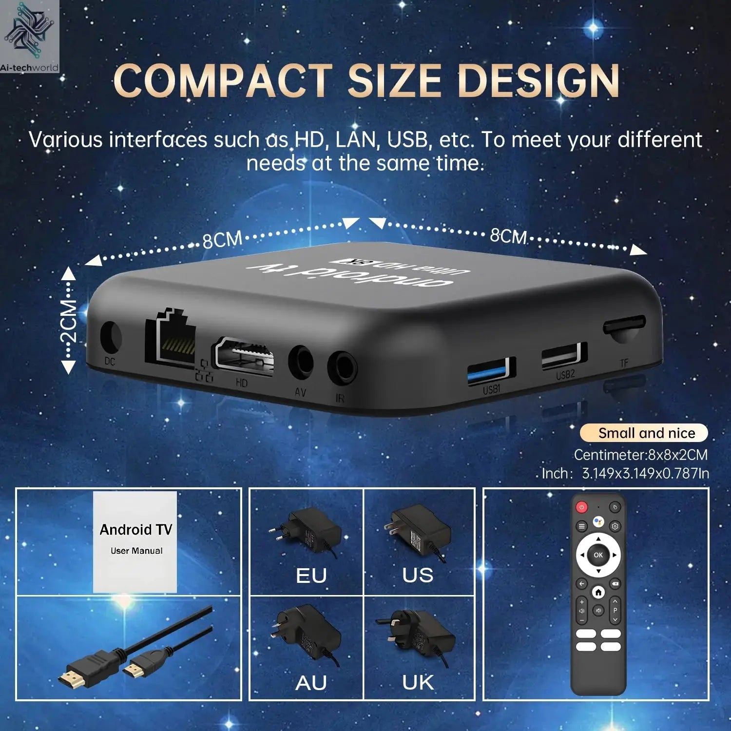 Q18 8K RK3518 Smart TV Box Android 16 Google Assistant BT6.0 Ram 4GB 8GB Rom 64GB 128GB 256GB Wifi 5G Media Player Set Top Box Ai-TechWorld 