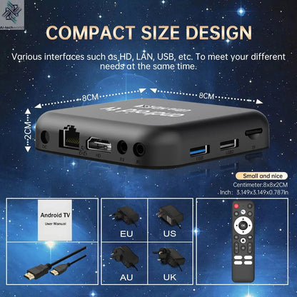Q18 8K RK3518 Smart TV Box Android 16 Google Assistant BT6.0 Ram 4GB 8GB Rom 64GB 128GB 256GB Wifi 5G Media Player Set Top Box Ai-TechWorld 