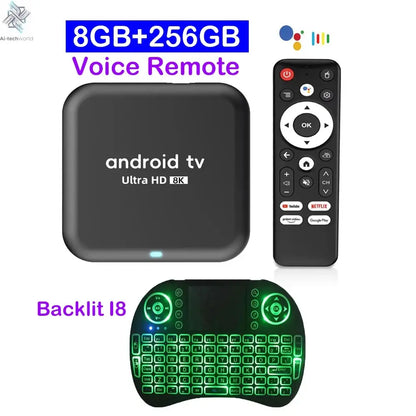 Q18 8K RK3518 Smart TV Box Android 16 Google Assistant BT6.0 Ram 4GB 8GB Rom 64GB 128GB 256GB Wifi 5G Media Player Set Top Box Ai-TechWorld 