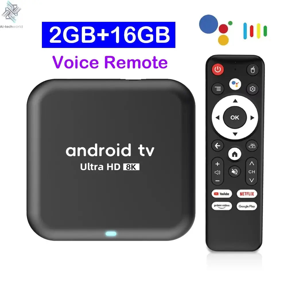 Q18 8K RK3518 Smart TV Box Android 16 Google Assistant BT6.0 Ram 4GB 8GB Rom 64GB 128GB 256GB Wifi 5G Media Player Set Top Box Ai-TechWorld 