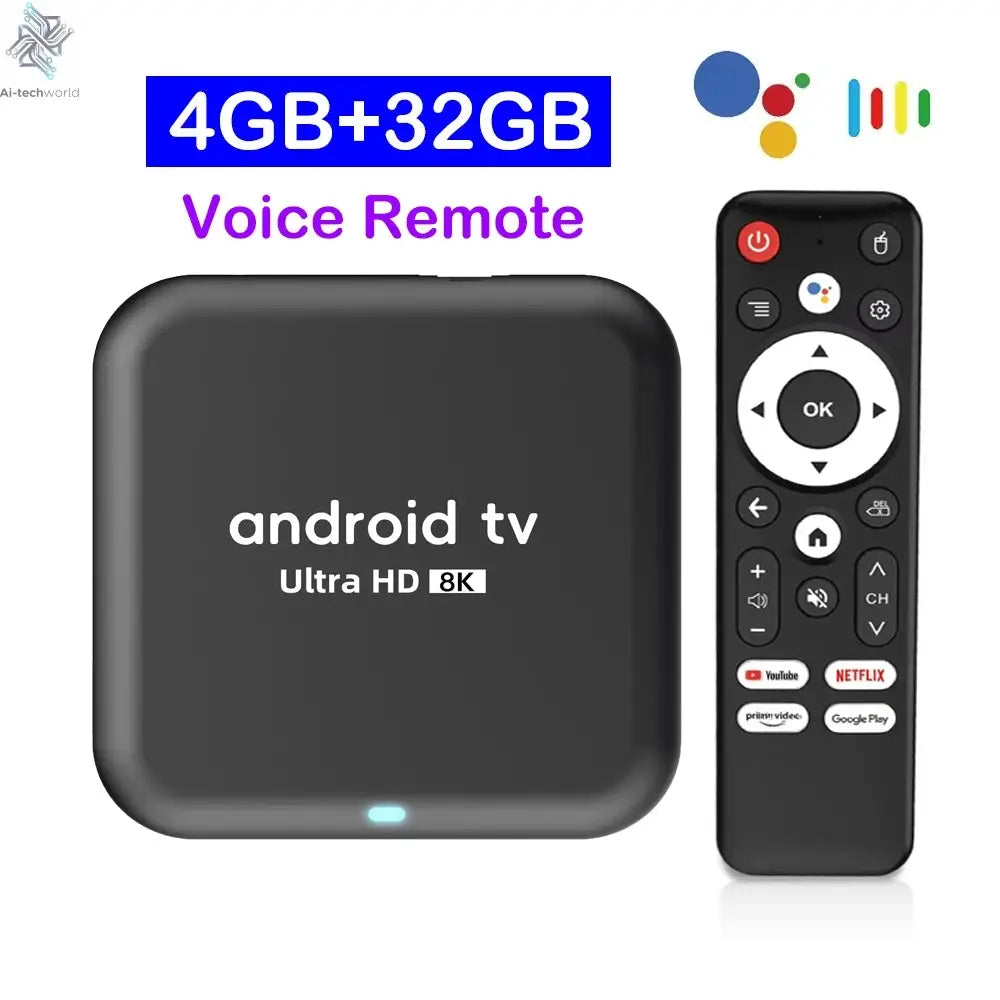 Q18 8K RK3518 Smart TV Box Android 16 Google Assistant BT6.0 Ram 4GB 8GB Rom 64GB 128GB 256GB Wifi 5G Media Player Set Top Box Ai-TechWorld 