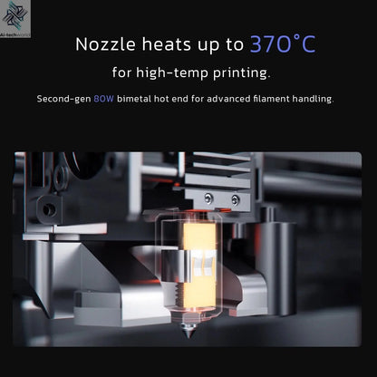 QIDI Plus 4 3D Printer, 600mm/s High-Speed 3D Printer withFull-auto Calibrati, Independent Dual Z-axis Motors, 55℃ Chamber Heat Ai-TechWorld