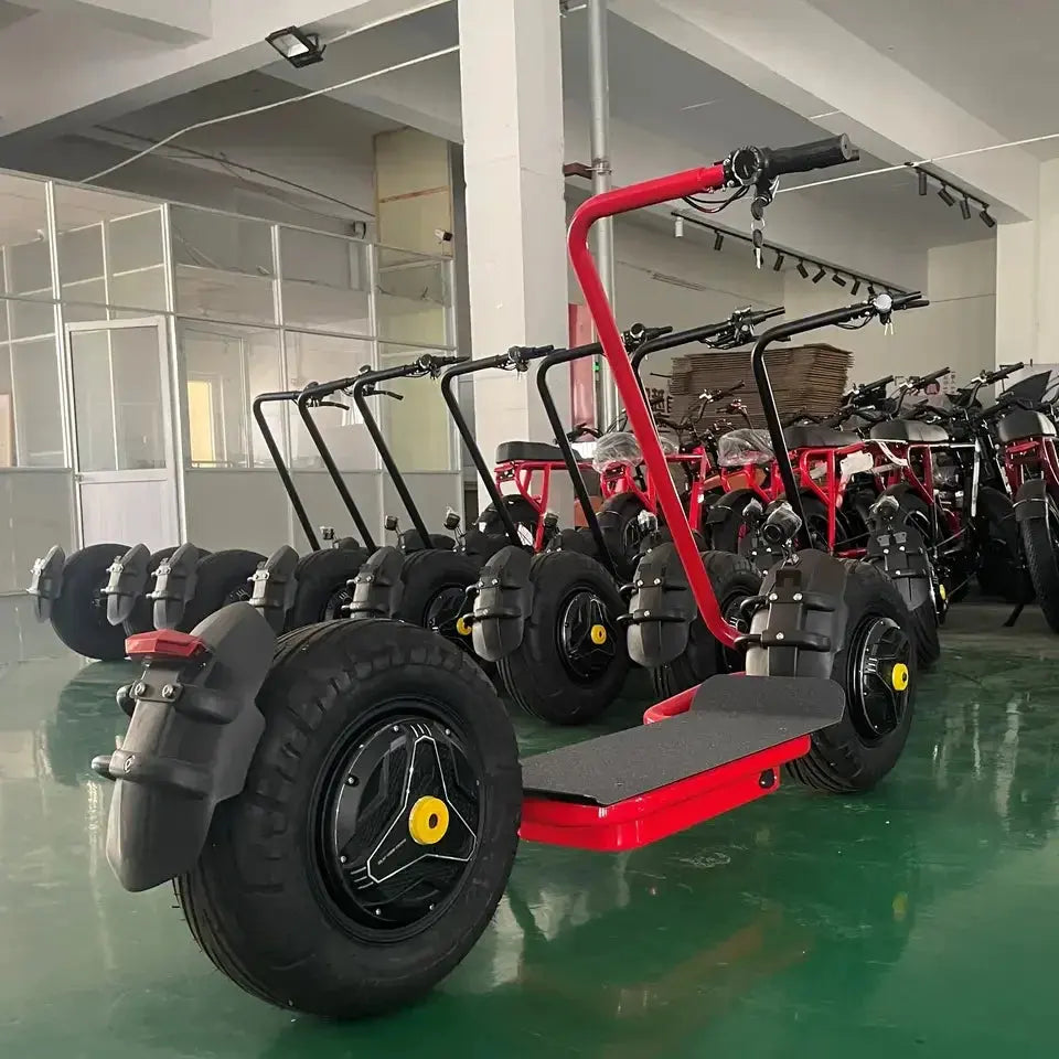 Qiaozhi Newest Design Big Two Wheels Fat Tyre Citycoco 1500W Max Disc Brake Electric Scooters Steel Frame Ai-TechWorld 