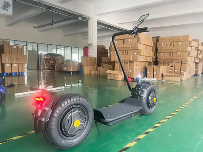 Qiaozhi Newest Design Big Two Wheels Fat Tyre Citycoco 1500W Max Disc Brake Electric Scooters Steel Frame Ai-TechWorld 