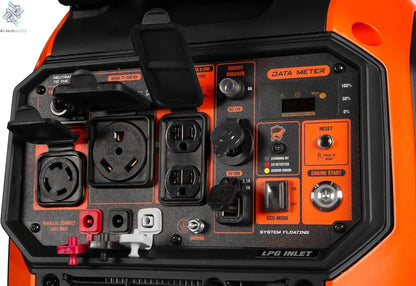 Quiet 6800-Watt Dual Fuel RV-Ready Electric Start Portable Inverter Generator with Fuel Shut Off and CO Watchdog (DF680iX) Ai-TechWorld 
