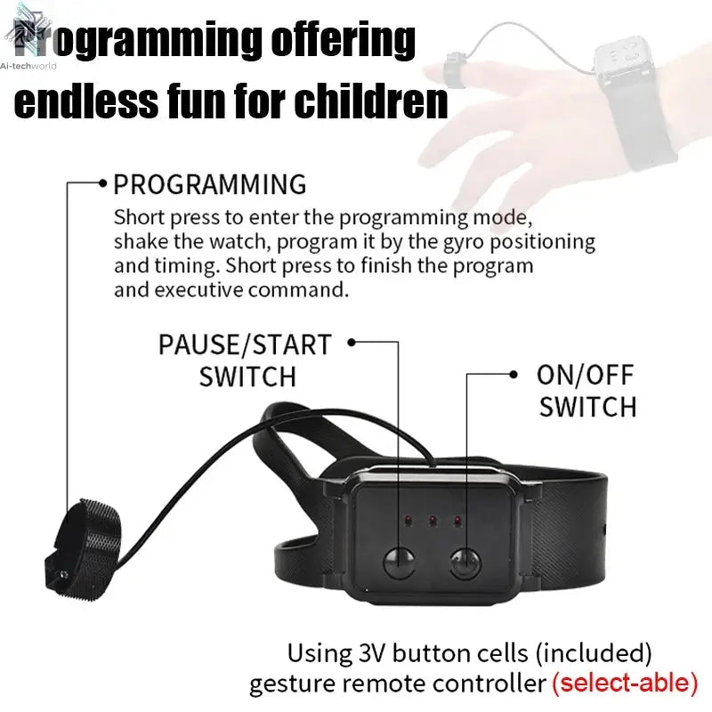 RC Robot 2.4G Radio Remote Control With Sound Watch Gesture Induction Sensor Intelligent Robot Car Model Kid Electronic Toy Gift Ai-TechWorld 