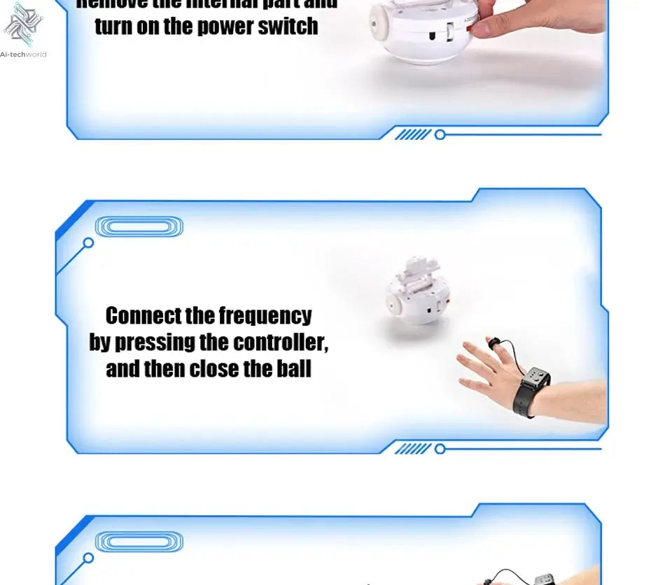 RC Robot 2.4G Radio Remote Control With Sound Watch Gesture Induction Sensor Intelligent Robot Car Model Kid Electronic Toy Gift Ai-TechWorld 