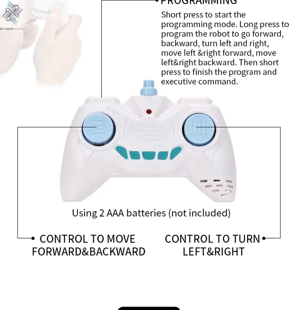 RC Robot 2.4G Radio Remote Control With Sound Watch Gesture Induction Sensor Intelligent Robot Car Model Kid Electronic Toy Gift Ai-TechWorld 