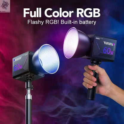 RGB Video Light Portable LED Photography Studio Light with 10000mAh Rechargeable for Vlog Streaming LIVE Photo Fill Lamp Ai-TechWorld 