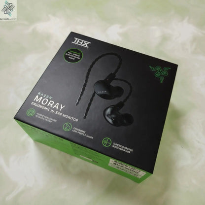 Razer Moray Ergonomic In-ear Monitor for All-day Streaming Hybrid Dual-driver Acoustic Design Superior Passive Noise Isolation Ai-TechWorld 