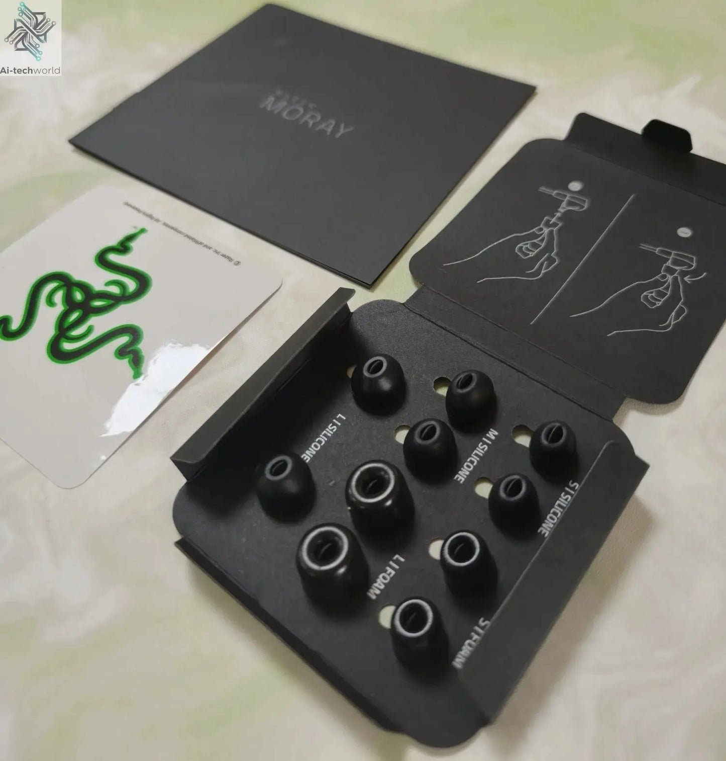 Razer Moray Ergonomic In-ear Monitor for All-day Streaming Hybrid Dual-driver Acoustic Design Superior Passive Noise Isolation Ai-TechWorld 