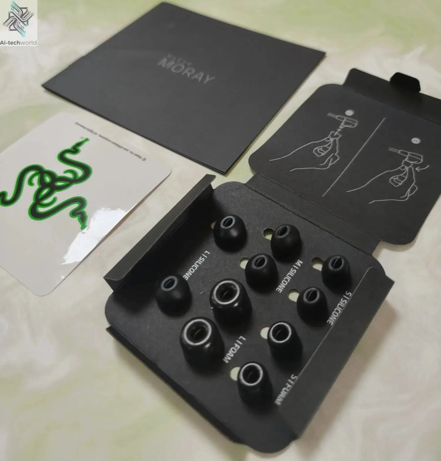 Razer Moray Ergonomic In-ear Monitor for All-day Streaming Hybrid Dual-driver Acoustic Design Superior Passive Noise Isolation Ai-TechWorld 
