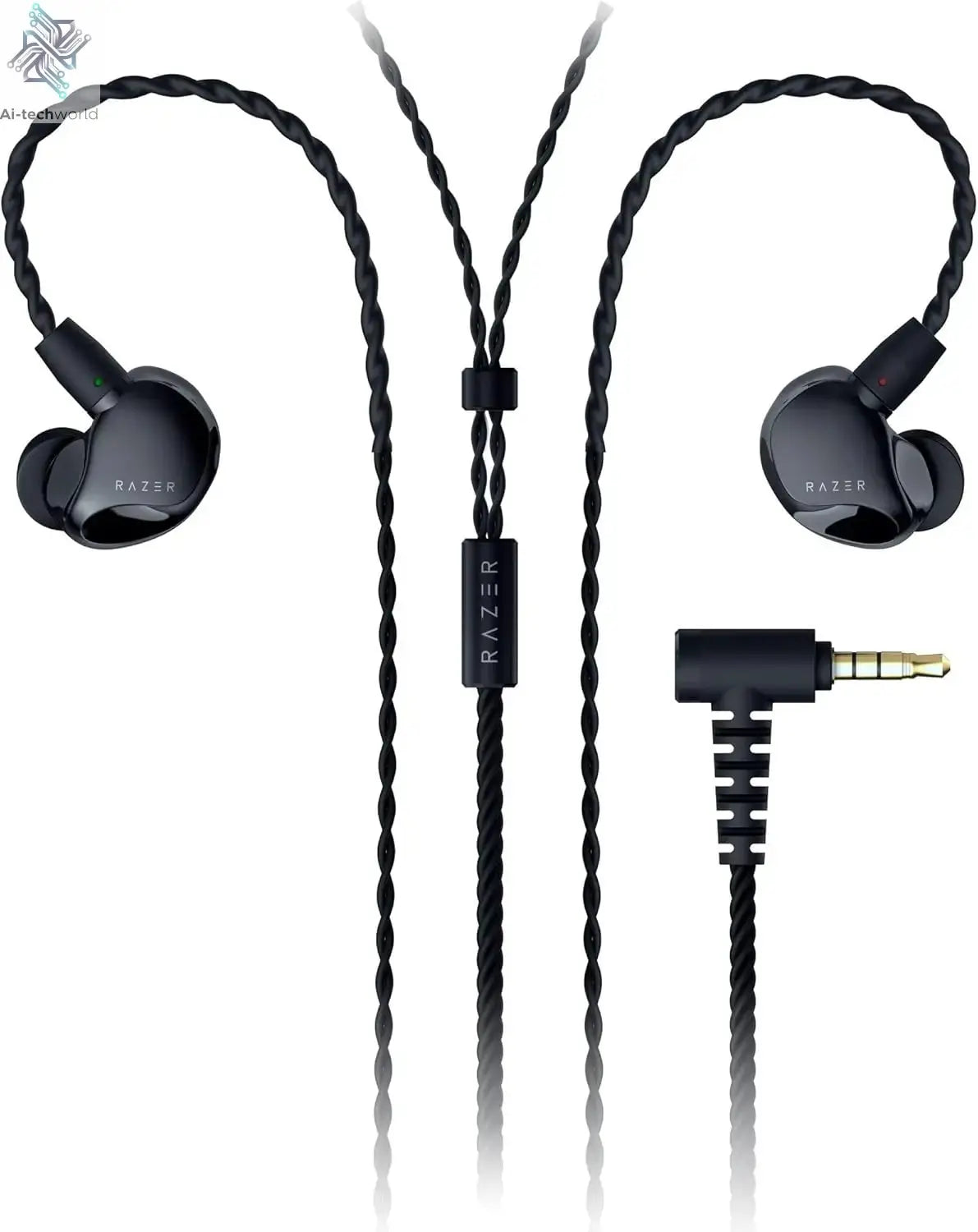 Razer Moray Ergonomic In-ear Monitor for All-day Streaming Hybrid Dual-driver Acoustic Design Superior Passive Noise Isolation Ai-TechWorld 