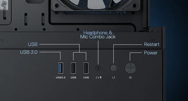 Redragon CA606 Gaming Back-Mounted ATX Computer Chassis,3 x 120mm Fans Pre-Installed 270° Full View PC Case, Ai-TechWorld 
