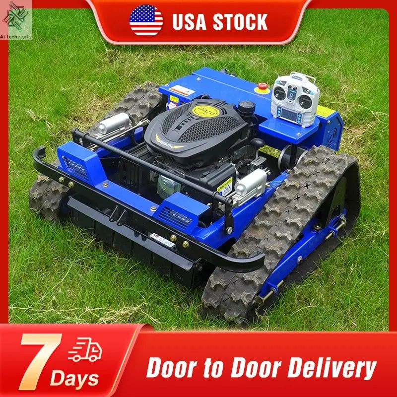 Remote Control Lawn Mower Crawler 7.5HP Tracked Radio Controlled - Ai-TechWorld