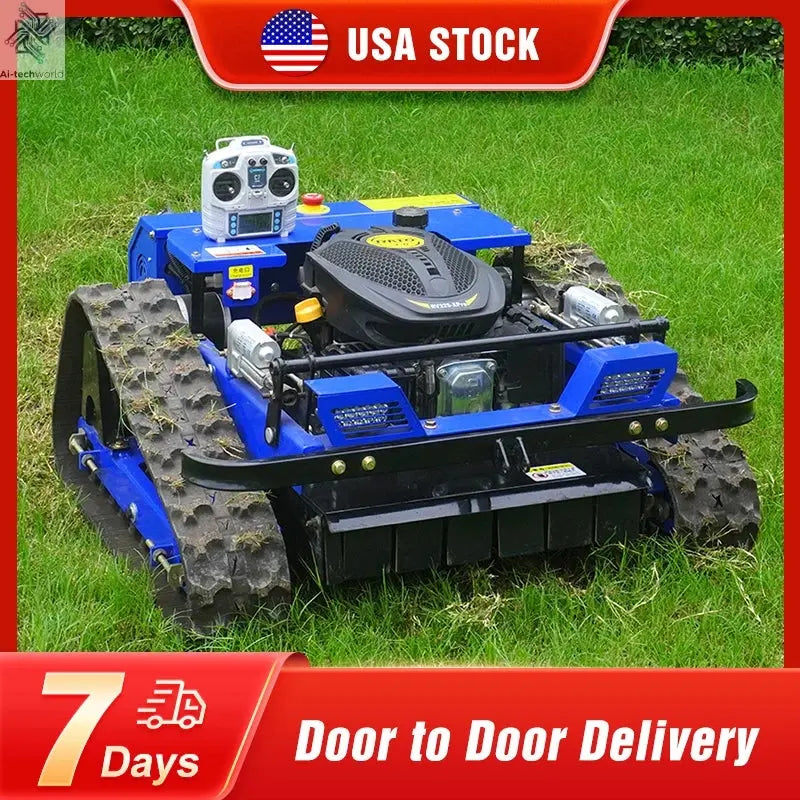 Remote Control Lawn Mower Crawler 7.5HP Tracked Radio Controlled - Ai-TechWorld