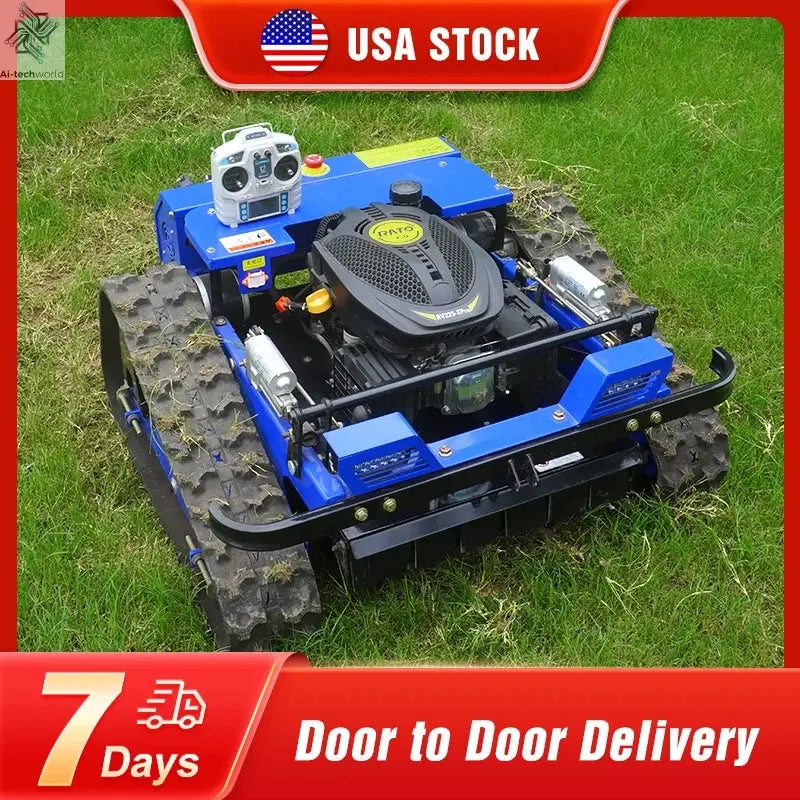 Remote Control Lawn Mower Crawler 7.5HP Tracked Radio Controlled - Ai-TechWorld