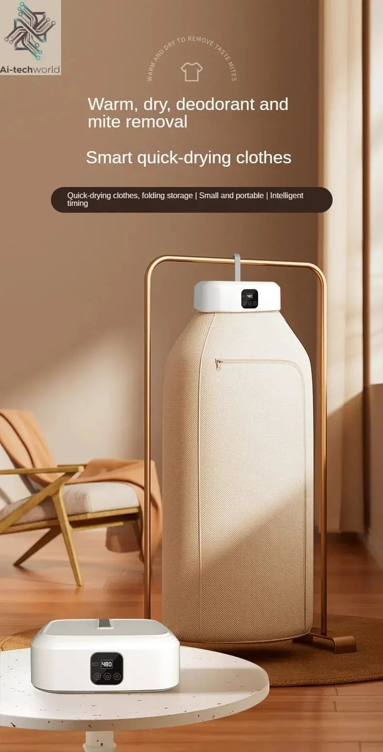 Remote Control Multifunctional Dryer Electric Clothes Home Cabinet Floor Machine Laundry Dryers Warm Air Dryer With Timing Home - Ai - TechWorld