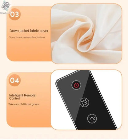 Remote Control Multifunctional Dryer Electric Clothes Home Cabinet Floor Machine Laundry Dryers Warm Air Dryer With Timing Home - Ai - TechWorld