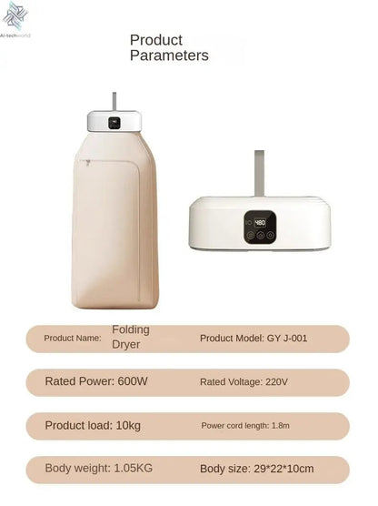 Remote Control Multifunctional Dryer Electric Clothes Home Cabinet Floor Machine Laundry Dryers Warm Air Dryer With Timing Home - Ai - TechWorld