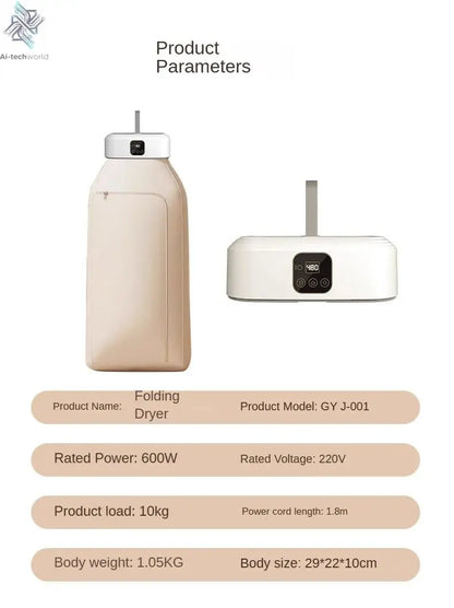 Remote Control Multifunctional Dryer Electric Clothes Home Cabinet Floor Machine Laundry Dryers Warm Air Dryer With Timing Home Ai-TechWorld