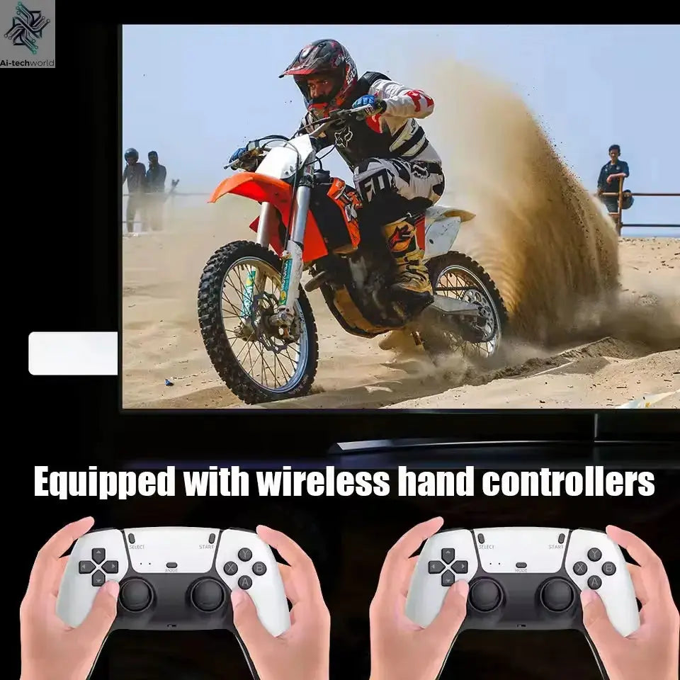 Retro X4 Gaming Console 8G RAM 2T Loaded 70000+ Games for Wii PS2 DC PSP GAMECUBE Plug-and-Play On TV Windows 11 Children's Gift Ai-TechWorld 