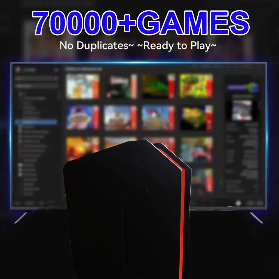 Retro X4 Gaming Console 8G RAM 2T Loaded 70000+ Games for Wii PS2 DC PSP GAMECUBE Plug-and-Play On TV Windows 11 Children's Gift Ai-TechWorld 