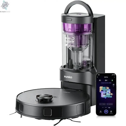 Robot Vacuum Cleaner Self Emptying Station Suction Power LiDAR Navigation Ai-TechWorld 