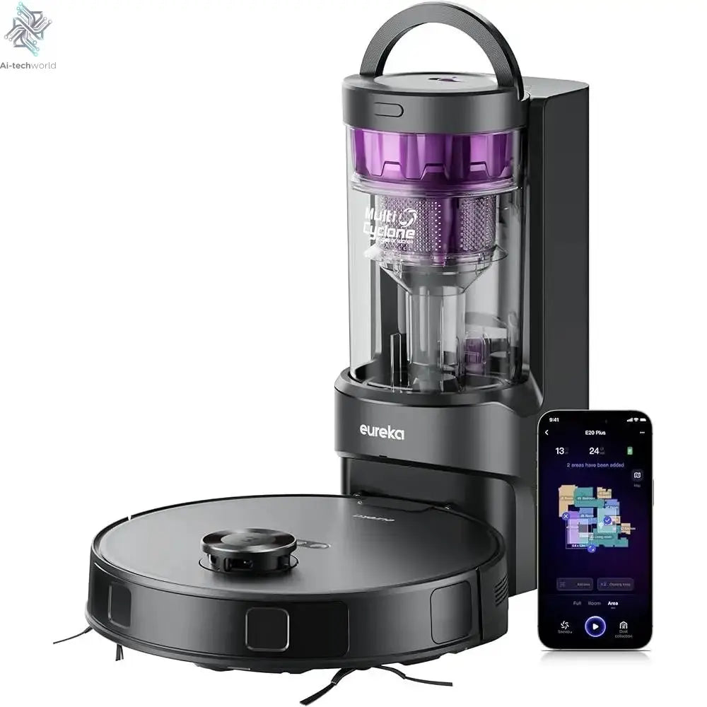 Robot Vacuum Cleaner Self Emptying Station Suction Power LiDAR Navigation Ai-TechWorld 