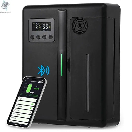 Room Fragrance Diffuser Wall Mounted Hotel Air Freshener Bluetooth Essential Oils Diffuser Built-in Fan Electric Smell For Home Ai-TechWorld 