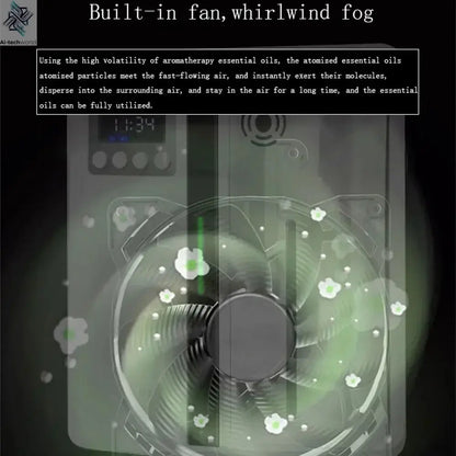 Room Fragrance Diffuser Wall Mounted Hotel Air Freshener Bluetooth Essential Oils Diffuser Built-in Fan Electric Smell For Home Ai-TechWorld 