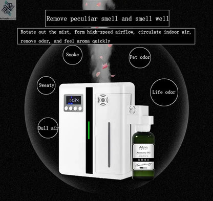 Room Fragrance Diffuser Wall Mounted Hotel Air Freshener Bluetooth Essential Oils Diffuser Built-in Fan Electric Smell For Home Ai-TechWorld 