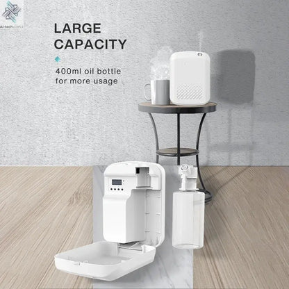 Room Fragrance Diffuser Wall Mounted Hotel Air Freshener Bluetooth Essential Oils Diffuser Built-in Fan Electric Smell For Home Ai-TechWorld 