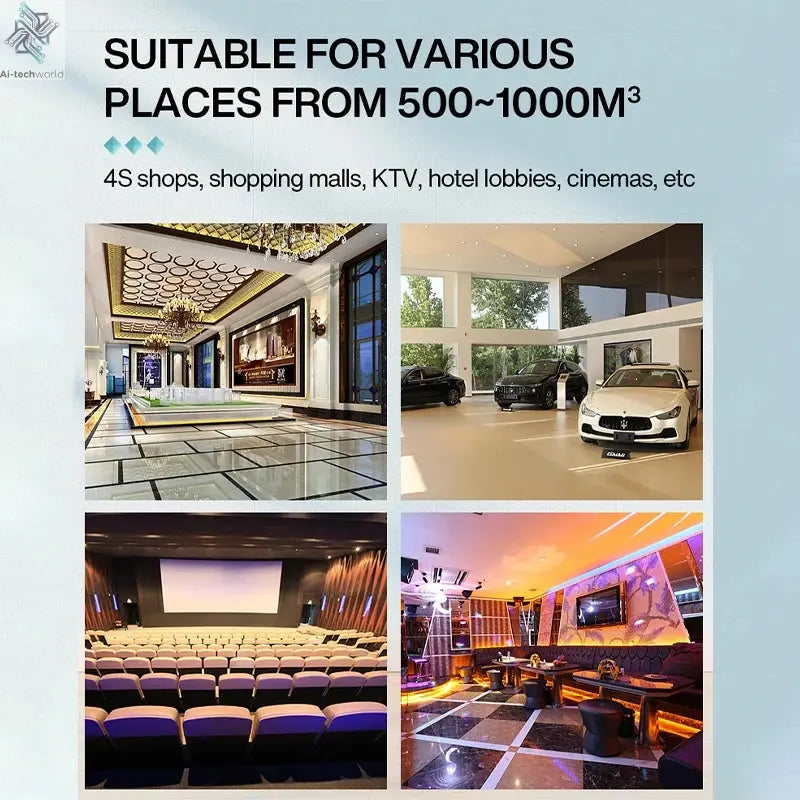 Room Fragrance Diffuser Wall Mounted Hotel Air Freshener Bluetooth Essential Oils Diffuser Built-in Fan Electric Smell For Home Ai-TechWorld 