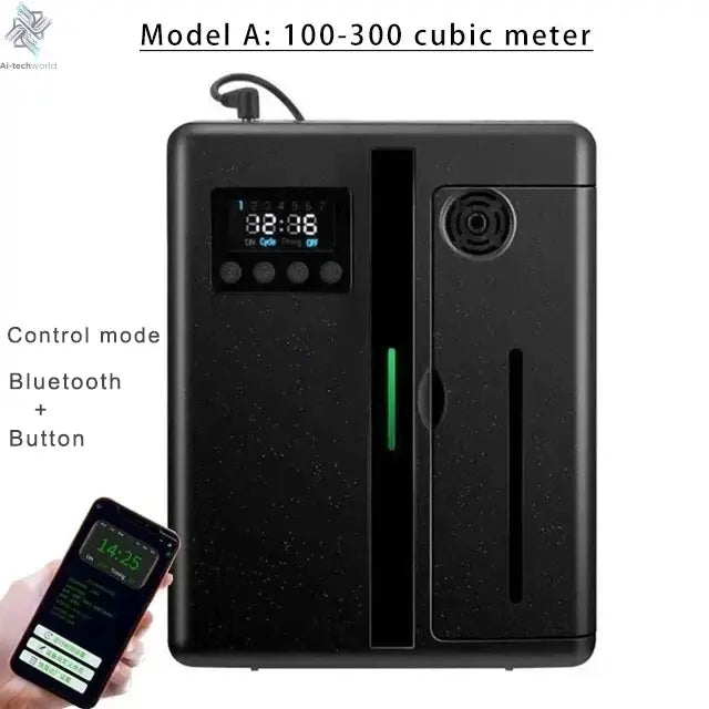 Room Fragrance Diffuser Wall Mounted Hotel Air Freshener Bluetooth Essential Oils Diffuser Built-in Fan Electric Smell For Home Ai-TechWorld 