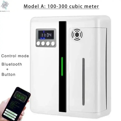 Room Fragrance Diffuser Wall Mounted Hotel Air Freshener Bluetooth Essential Oils Diffuser Built-in Fan Electric Smell For Home Ai-TechWorld 