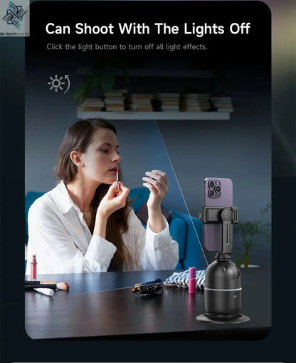 Roreta 2024 AI Smart Gimbal 360° Auto Face Tracking Gimbal All-in-one Rotation For Smartphone video Vlog Stabilizer Phone Holder Ai-TechWorld 