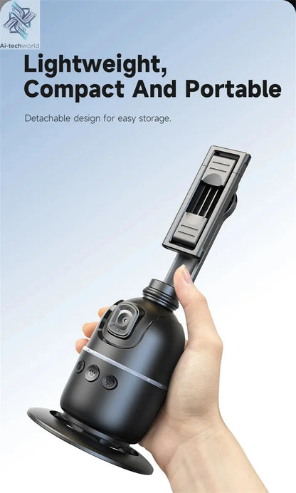 Roreta 2024 AI Smart Gimbal 360° Auto Face Tracking Gimbal All-in-one Rotation For Smartphone video Vlog Stabilizer Phone Holder Ai-TechWorld 