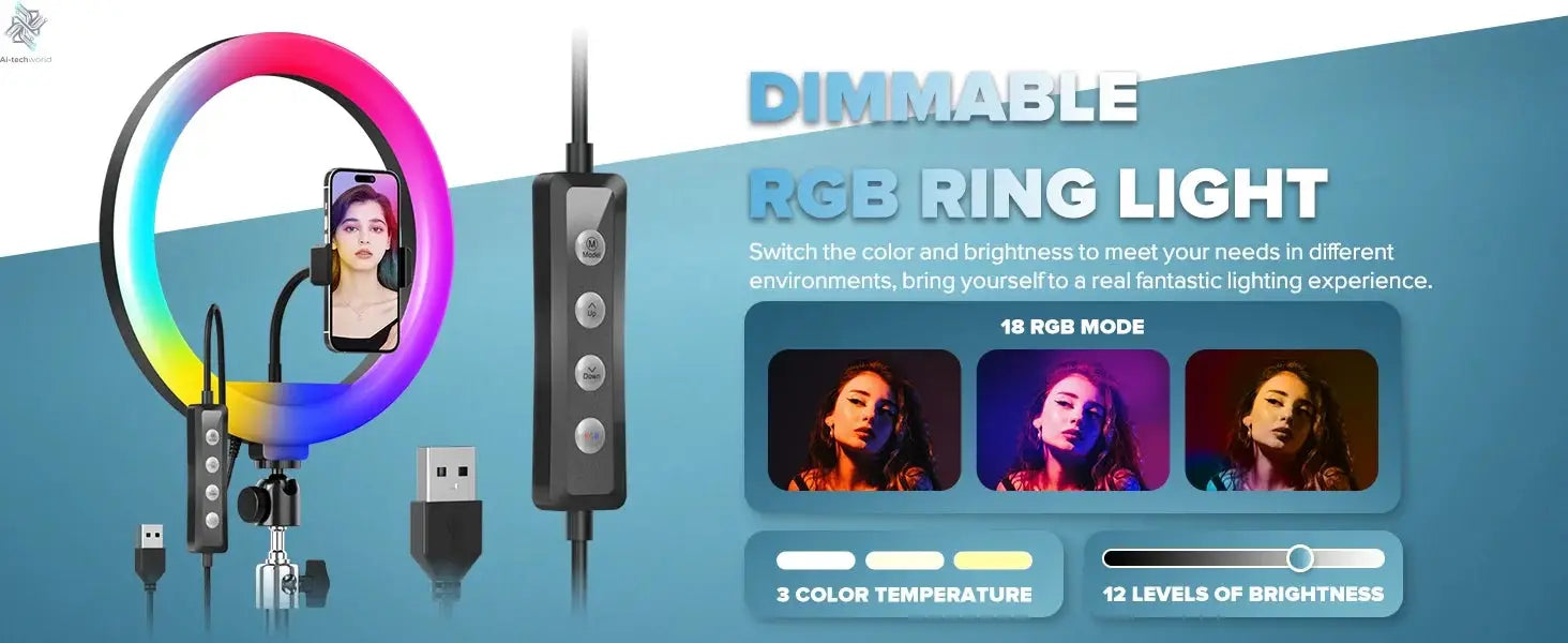 Rotating 360 Photo Booth Machine Selfie Stand Free Customize Logo With RGB Light App Remote Control For Parties Events With Case Ai-TechWorld 