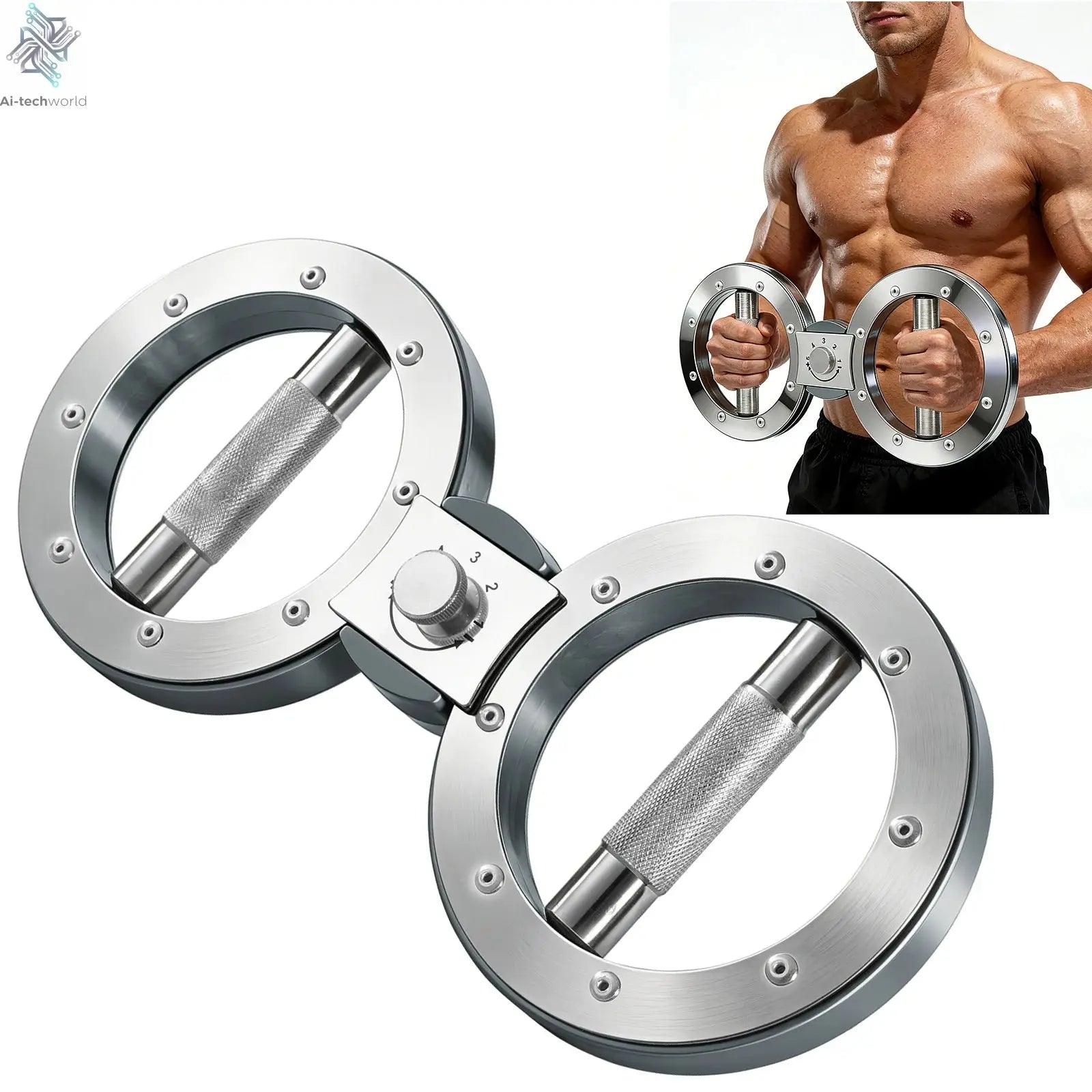 Rotator Machine Multifunctional Grip Strength Trainer 8 to 15 Pounds Adjustable Forearm Exerciser - Ai-TechWorld