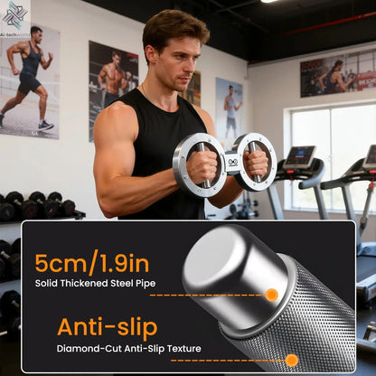 Rotator Machine Multifunctional Grip Strength Trainer 8 to 15 Pounds Adjustable Forearm Exerciser - Ai-TechWorld