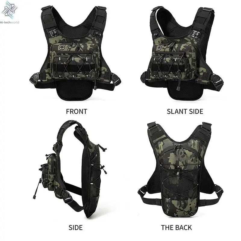 Running Chest Pack Outdoor Sports Vest Backpack For Hiking Race Marathon Bag Men Women Sports Tactical Pouch Camping Backpack Ai-TechWorld 