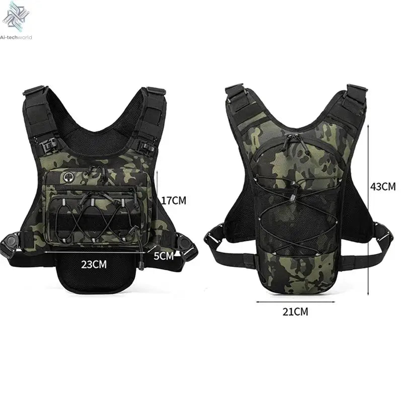 Running Chest Pack Outdoor Sports Vest Backpack For Hiking Race Marathon Bag Men Women Sports Tactical Pouch Camping Backpack Ai-TechWorld 