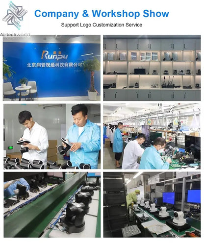 Runpu 4K NDI Camera 60FPS 30X Optical Zoom AI Auto Tracking PTZ Conference Camera with PoE HDMI SDI USB for Live Streaming OBS - Ai - TechWorld